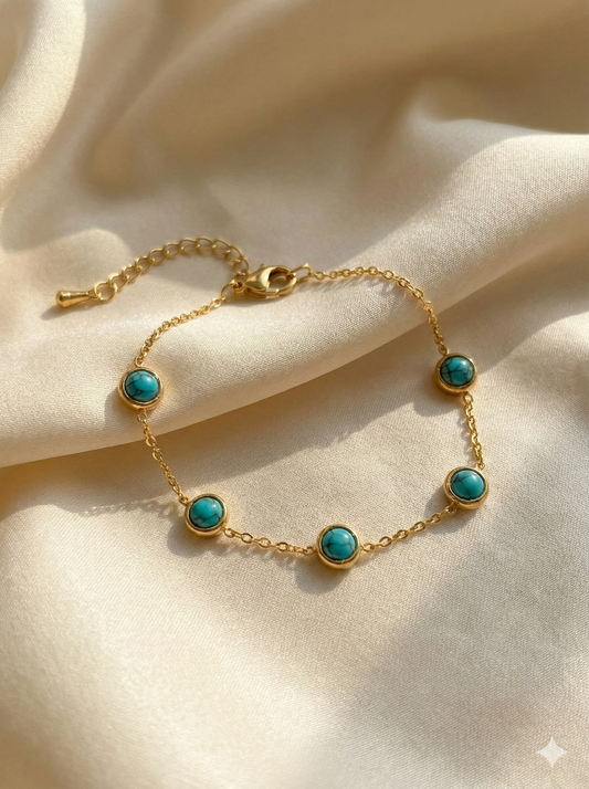 Turquoise Bezel Bracelets