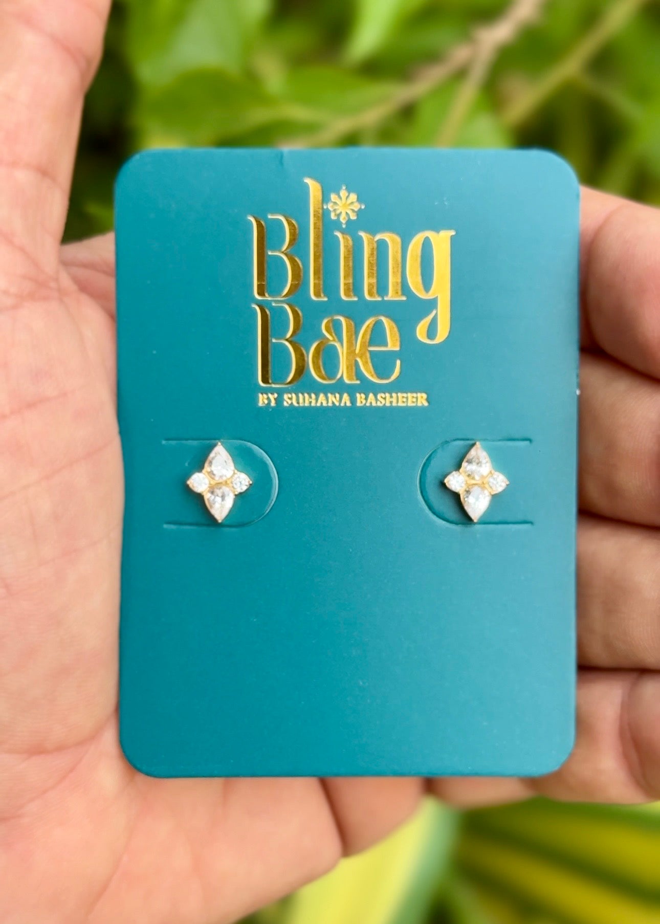 Marquise Cross Spark Mini Studs ✨ (316L Grade)