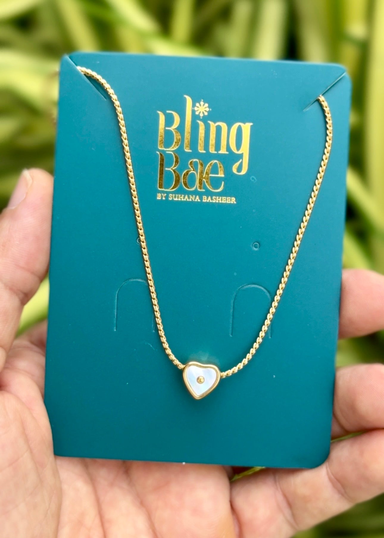 Pearl Heart Glow Necklace ✨ (316L Grade)