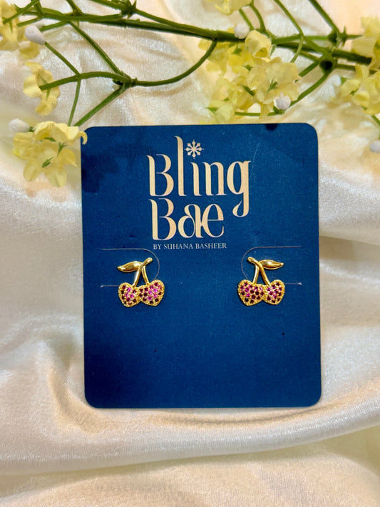 Cherry Stud Earrings