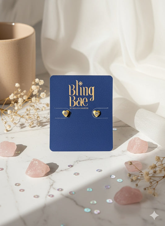 Heartfelt Sparkle Studs