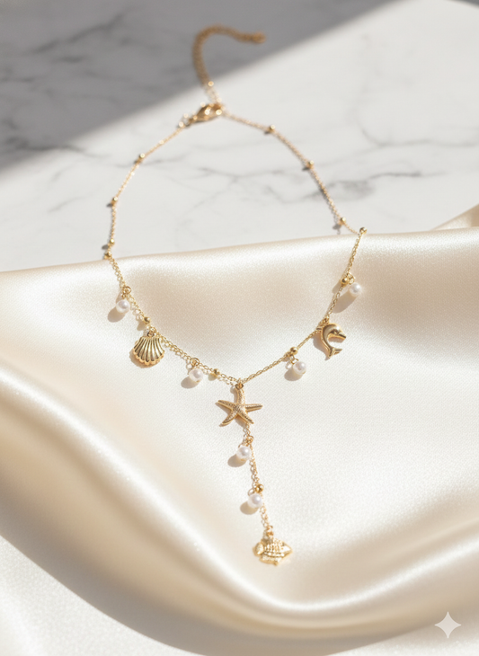 Sea Breeze Charm Necklace
