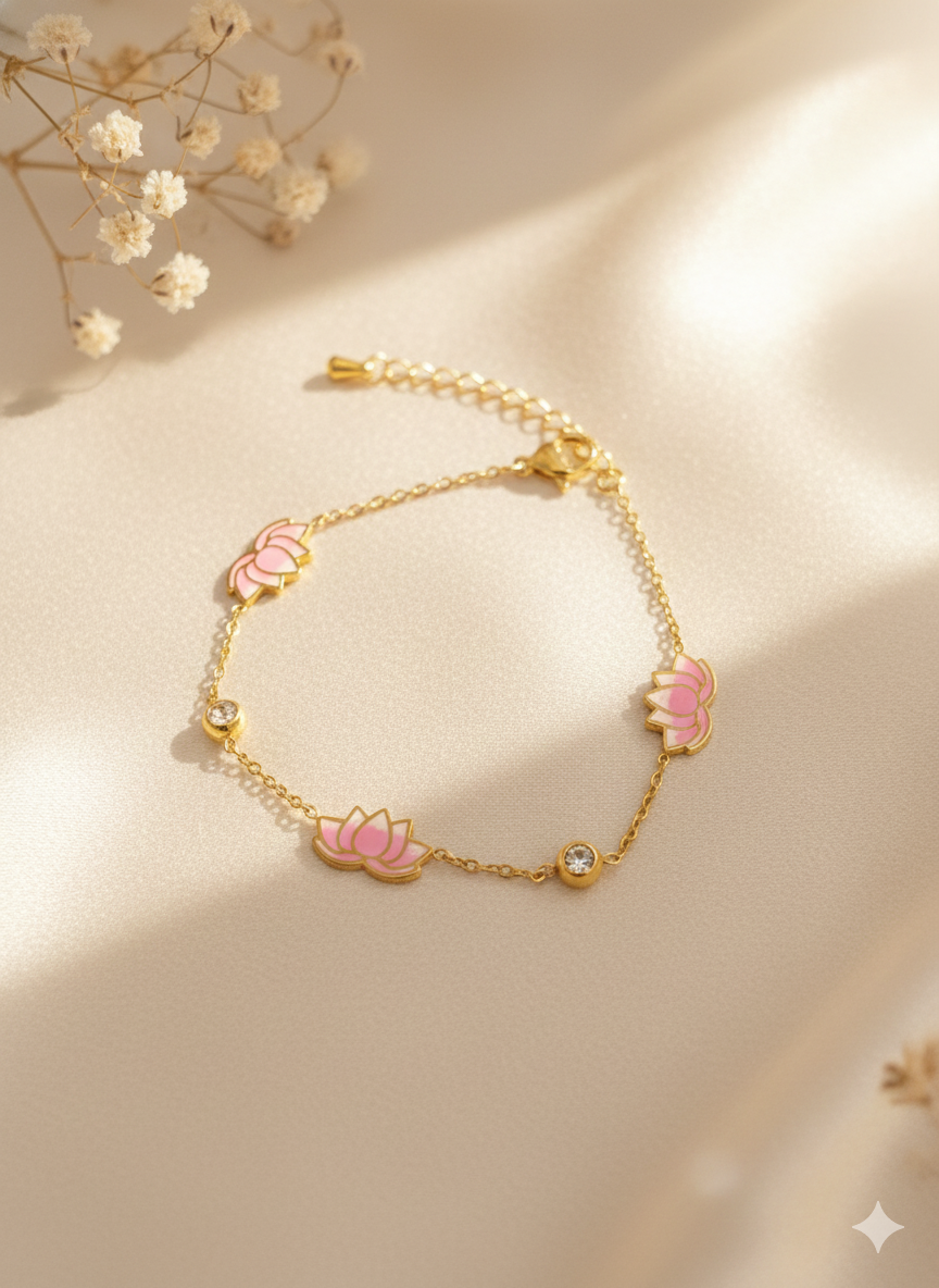 The Blushing Lotus Bracelets
