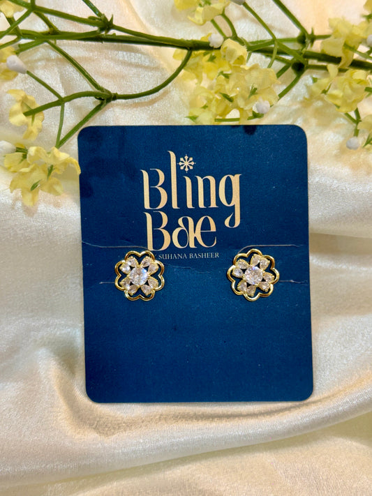 Floral Cluster Stud Earring