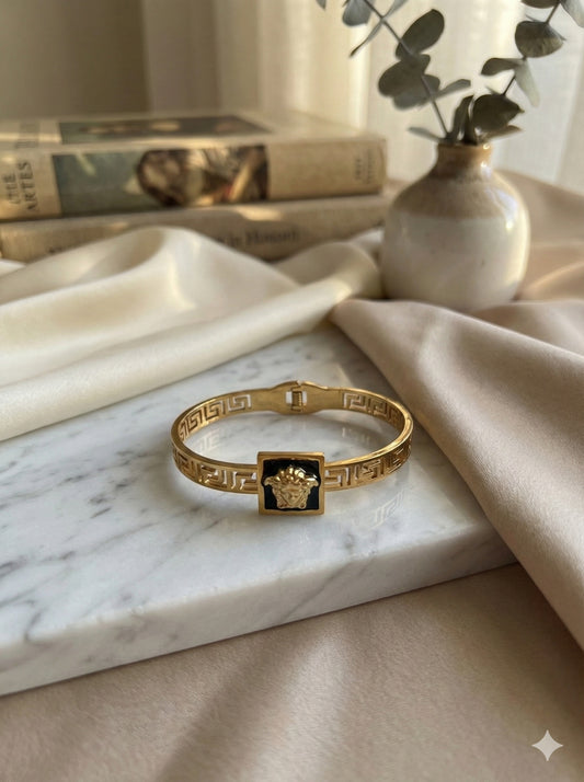 Grecian Gold & Black Bangle