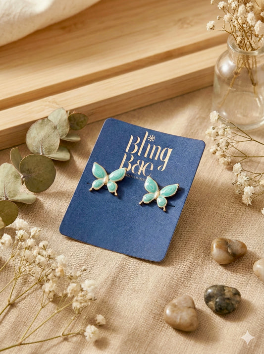 Bluebell Butterfly Earrings