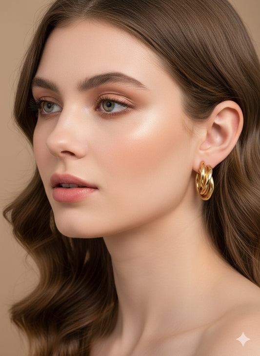 Intertwined Hoop Earrings