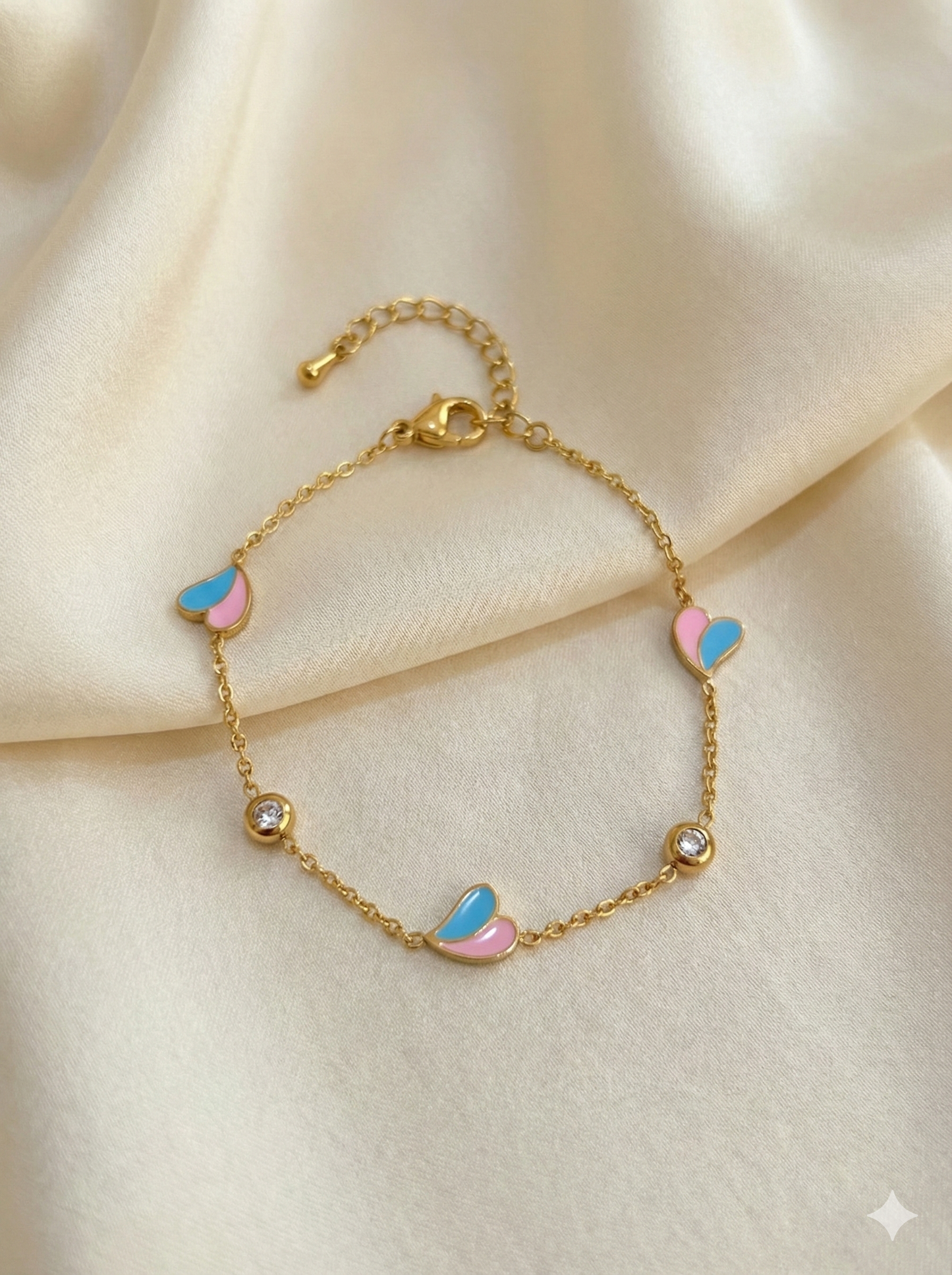 Cotton Candy Hearts Bracelets