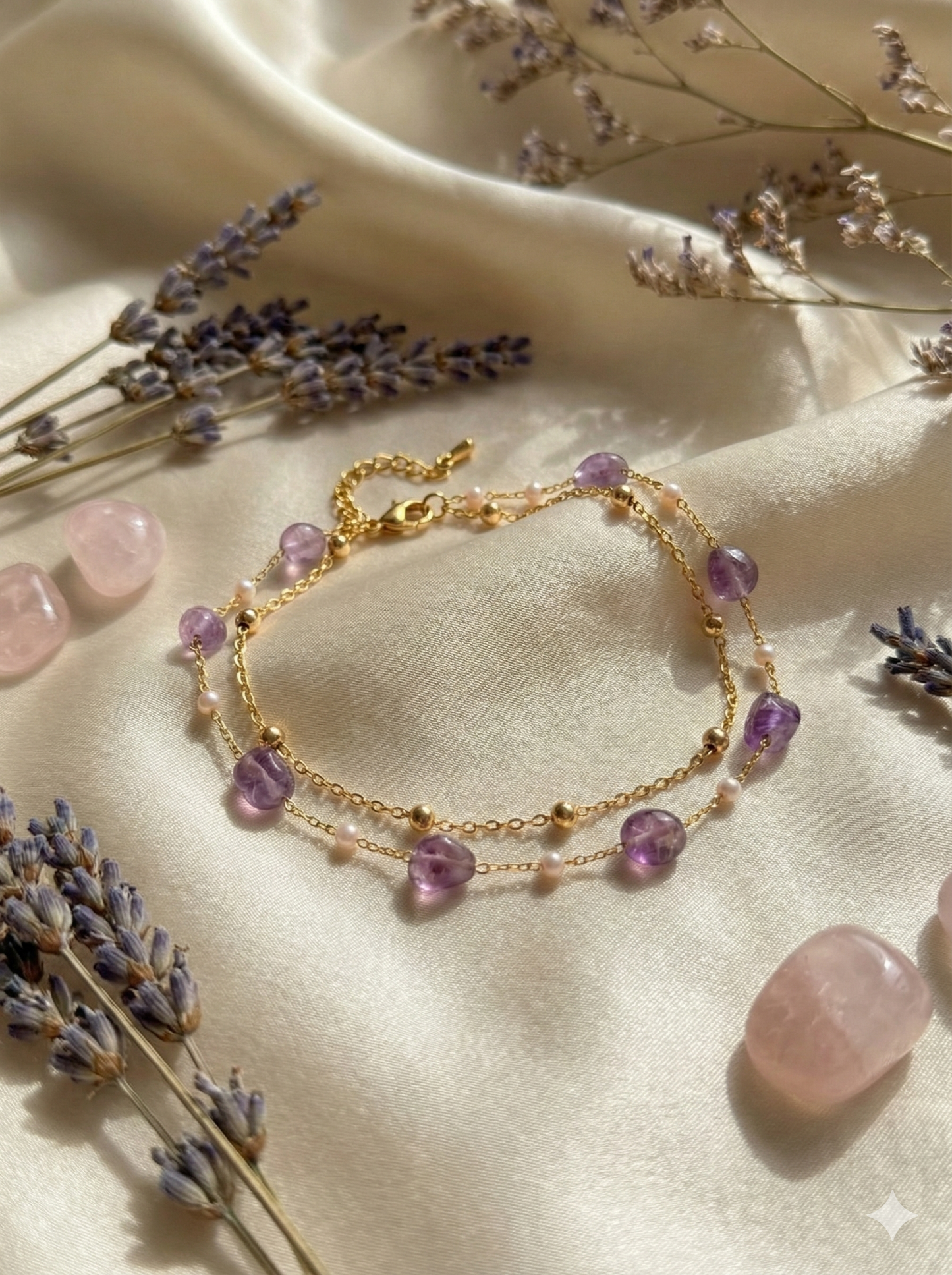 Lavender Luxe Anklet/Bracelet (Single Piece)