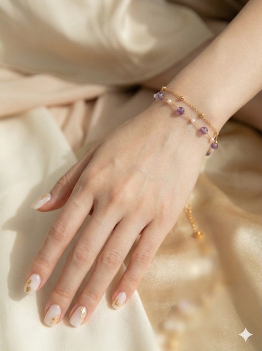 Lavender Luxe Anklet/Bracelet (Single Piece)