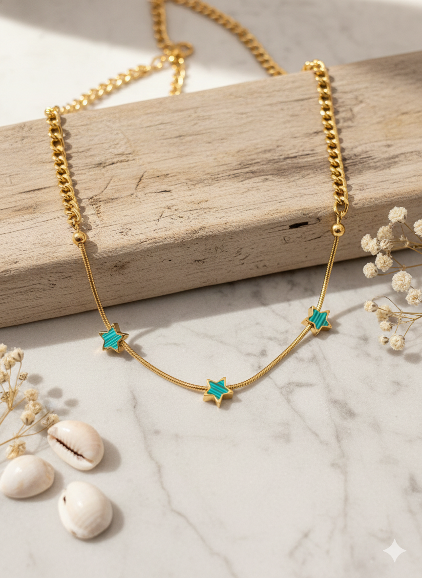 Turquoise Galaxy Necklace