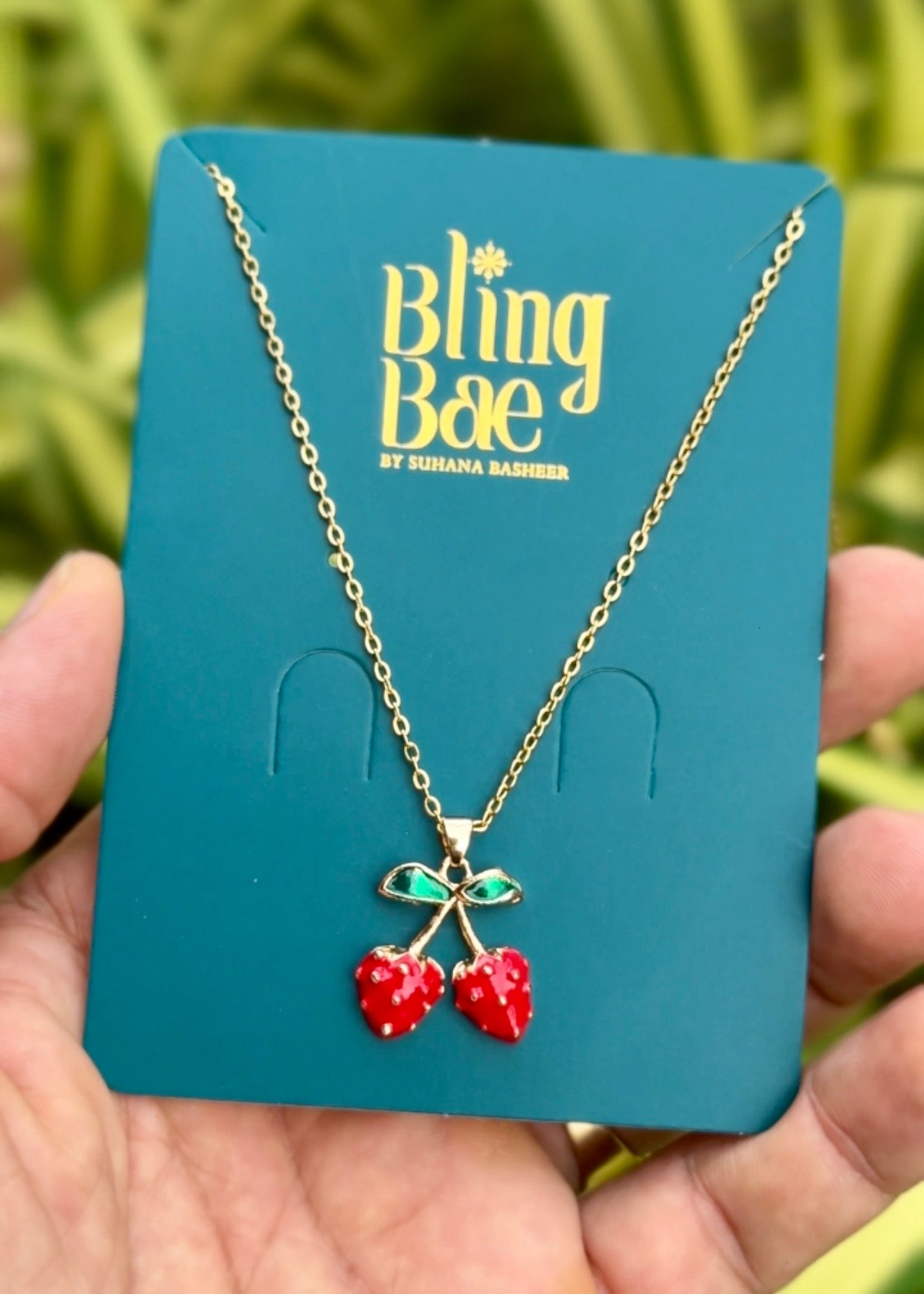 Cherry Bliss Pendant Necklace ✨