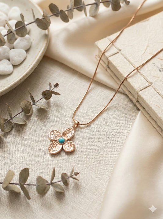 Turquoise Bloom Necklace