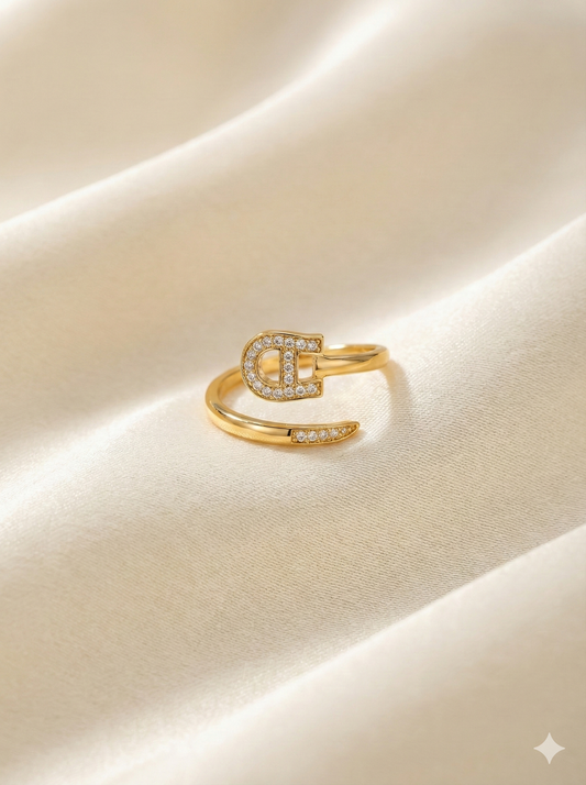 Poise Curve Rings (Adjustable)