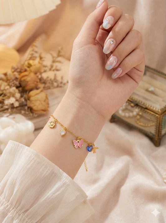 Flutter Charm Anklet/Bracelet (Single Piece)