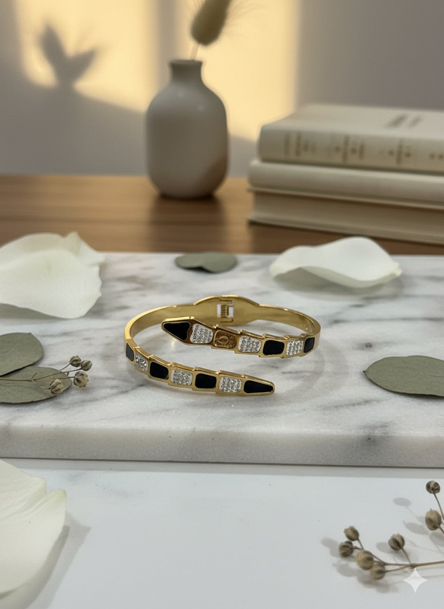Serpent's Kiss Cuff Bangle