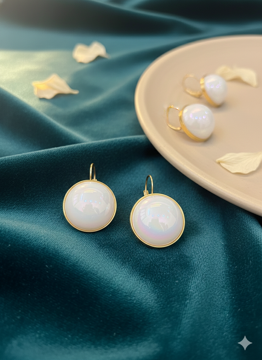 Moonstone Glow Drop Earrings
