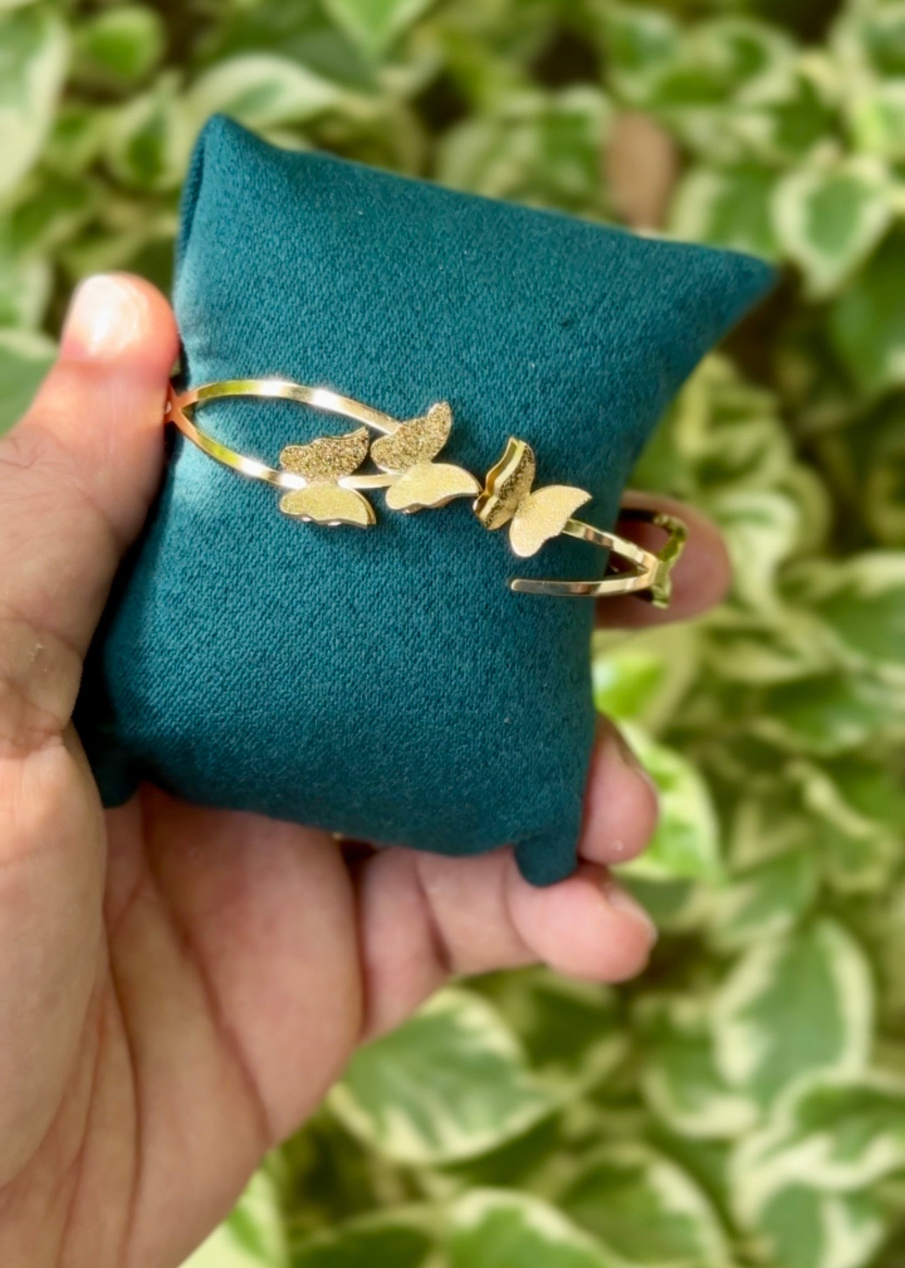 Triple Butterfly Grace Cuff Bangle 🦋✨