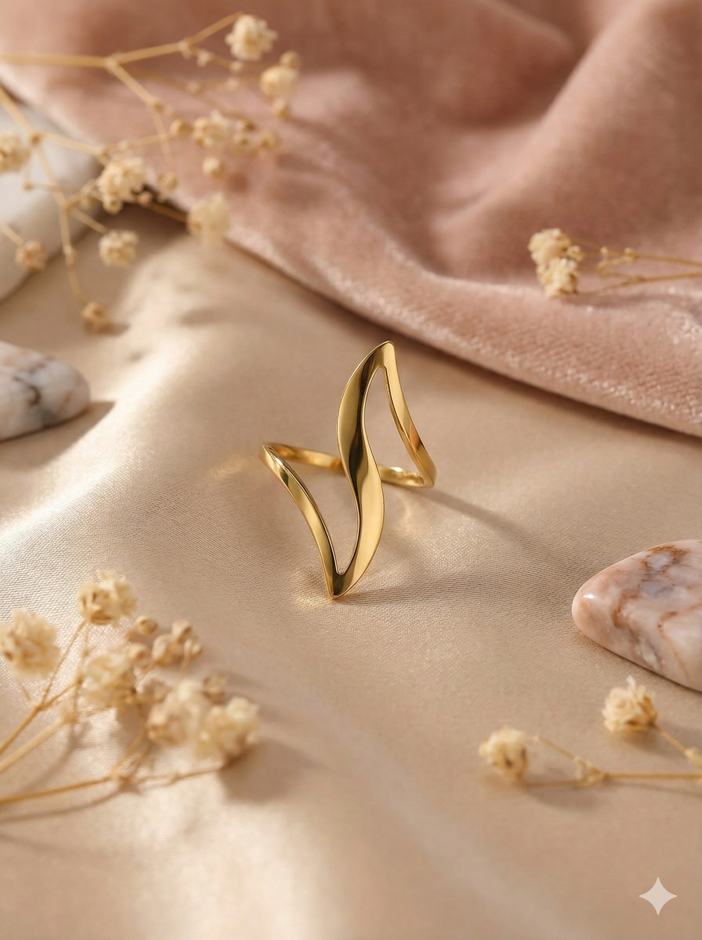 The Golden Wave Rings