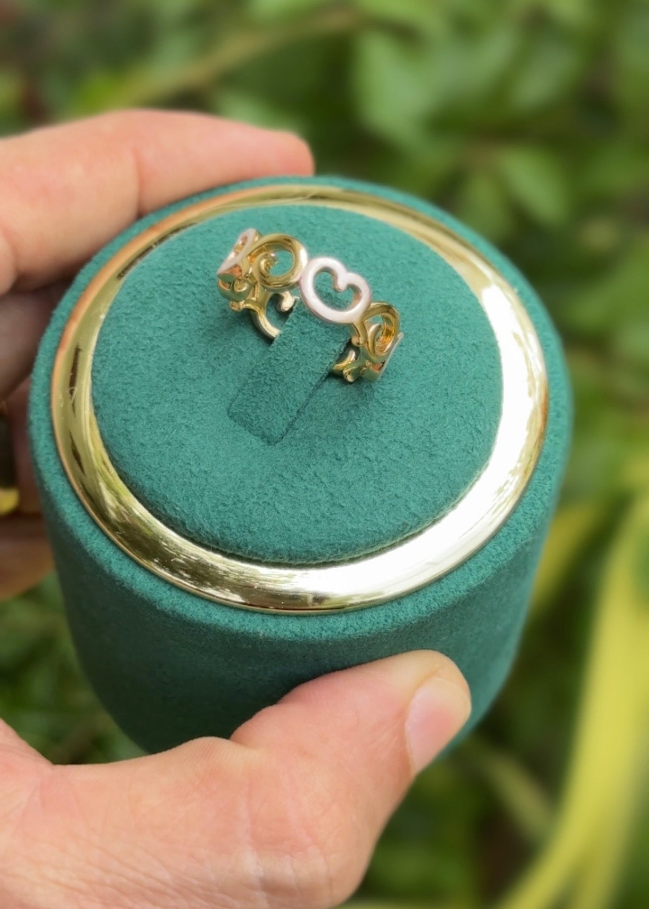 Sweetheart Charm Rings (Adjustable)