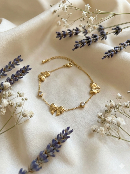 Golden Knot & Gem Bracelets