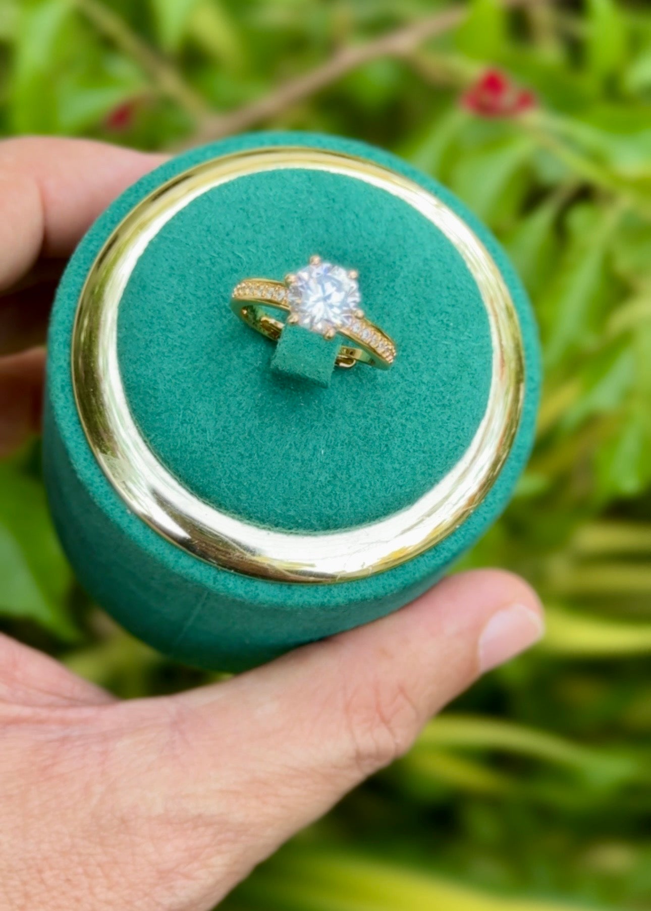 Classic Solitaire Sparkle Rings (Adjustable)