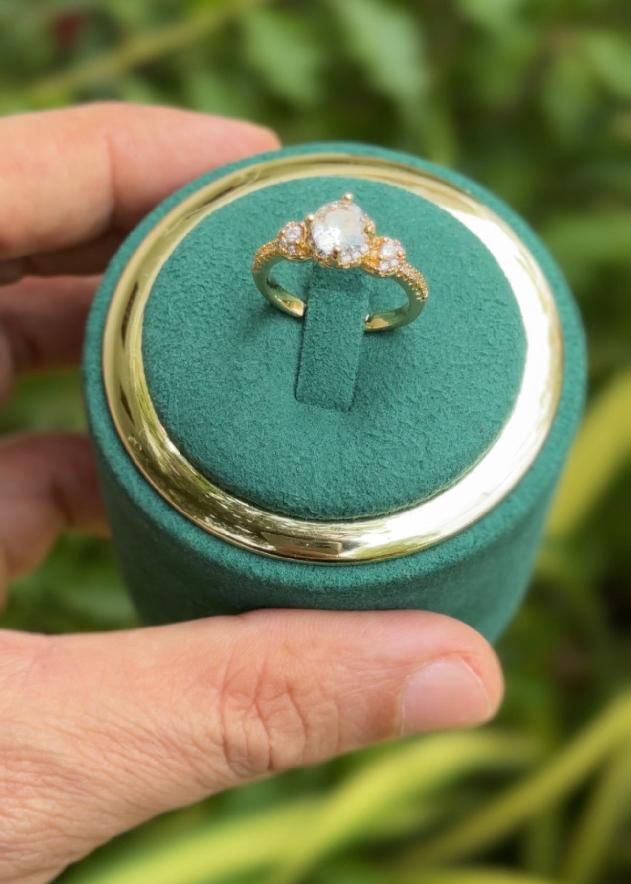 Trinity Sparkle Rings (Adjustable)