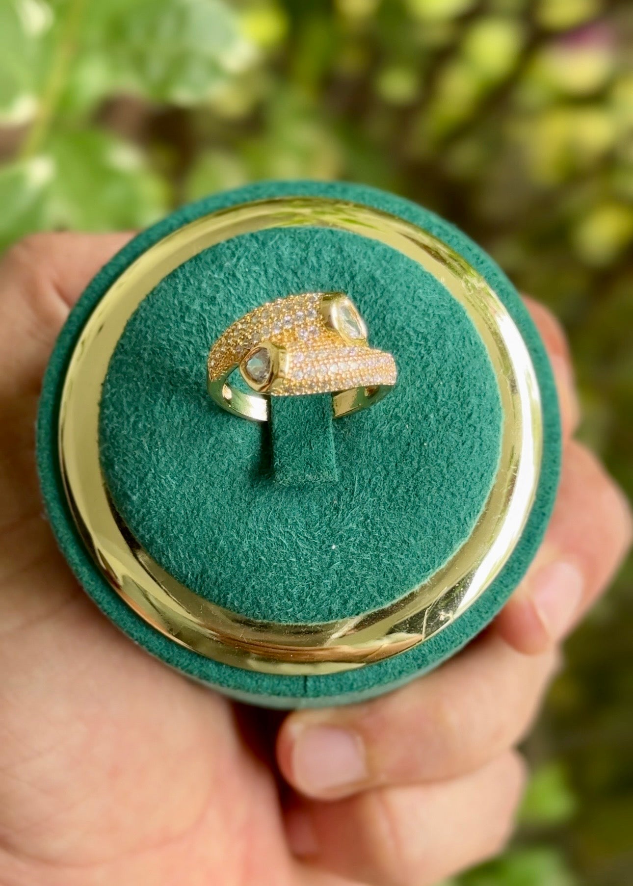 The Riviera Dome Bypass Ring✨(Adjustable)
