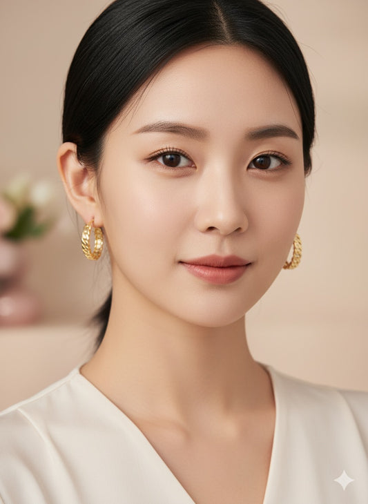 Woven Luxe Hoops
