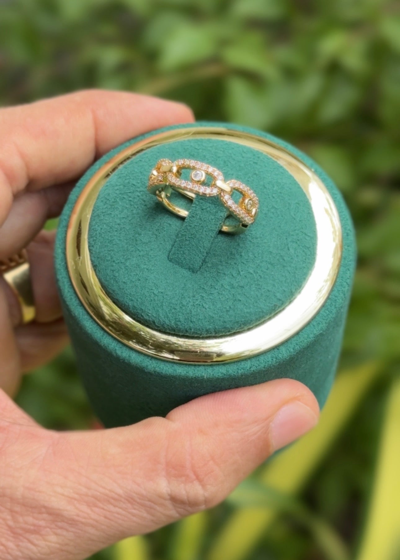 Diamond Link Elegance Rings (Adjustable)