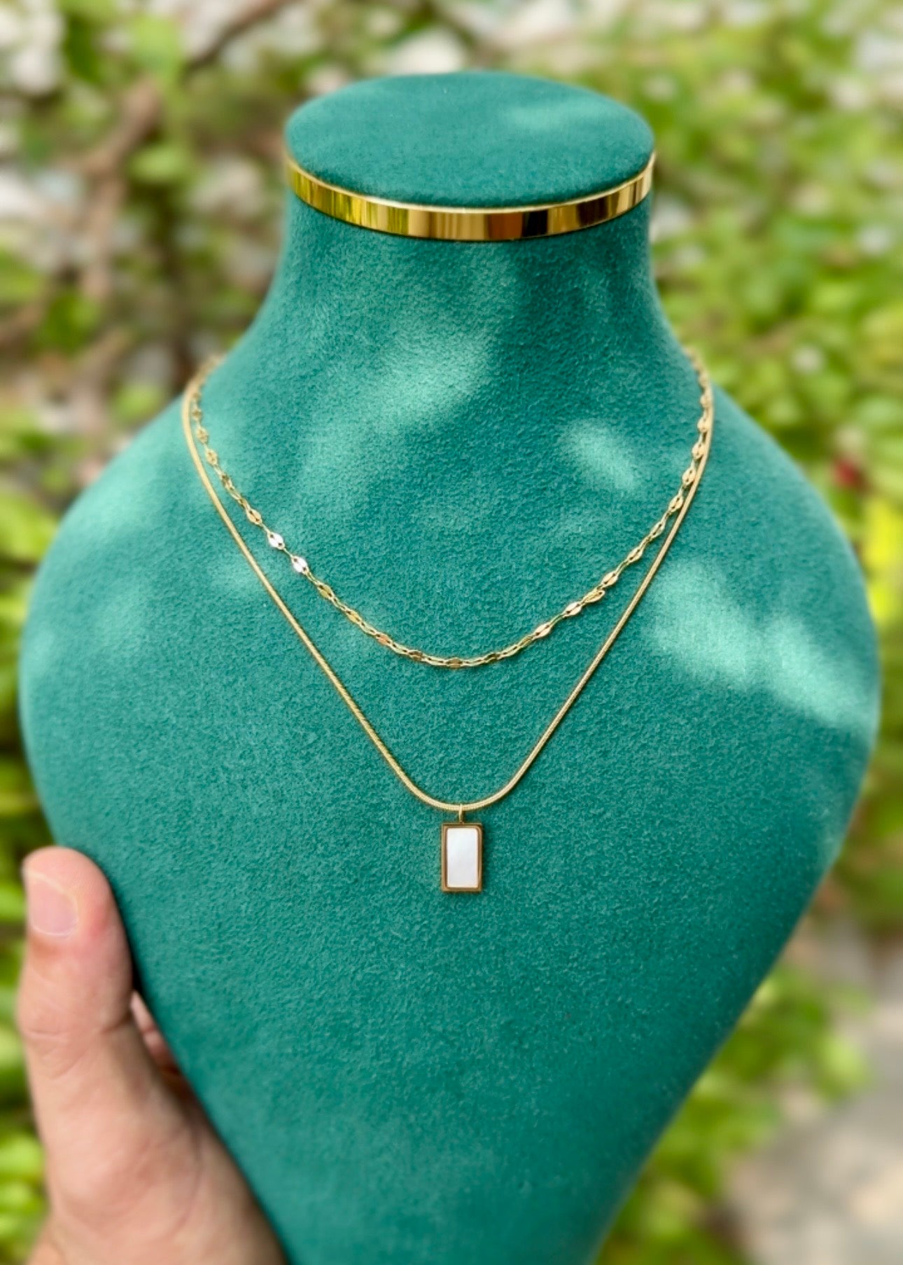 Layered Luxe Bar Necklace ✨🤍