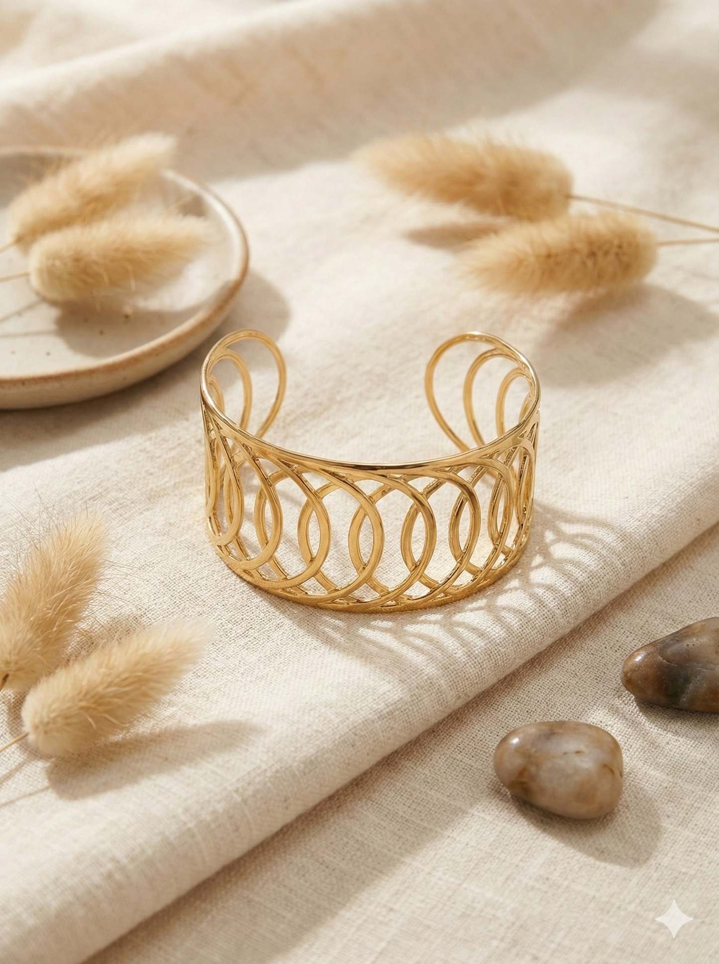 Aurelia Wave Cuff Bangle