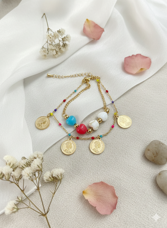 Confetti Gold Bracelets