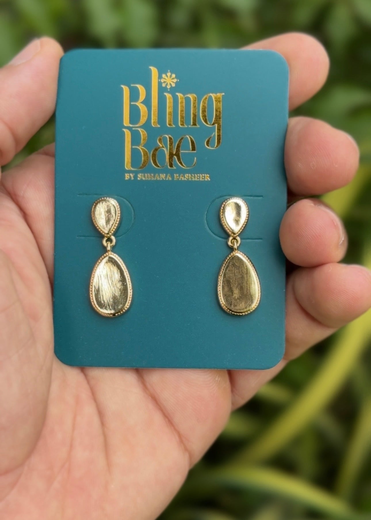 Golden Dewdrop Elegance Earrings