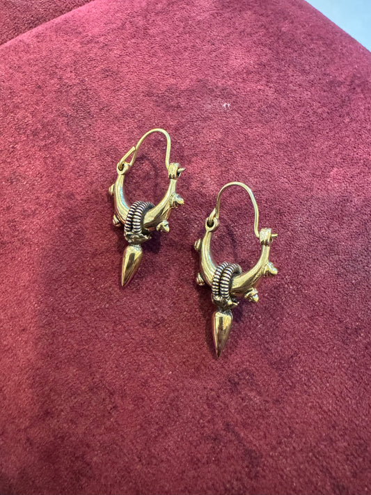 Warrior Knot Spike Hoops Earrings