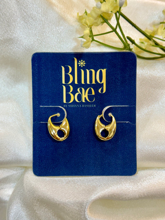 Domed Mini Hoops Earrings