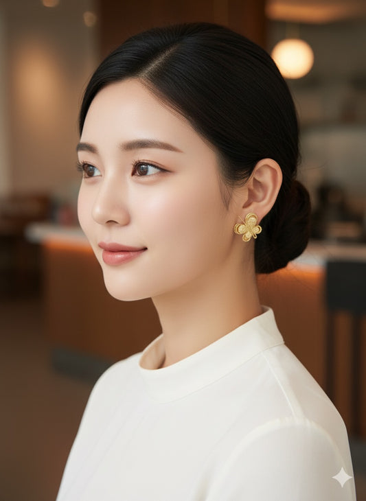 Textured Butterfly Earrings