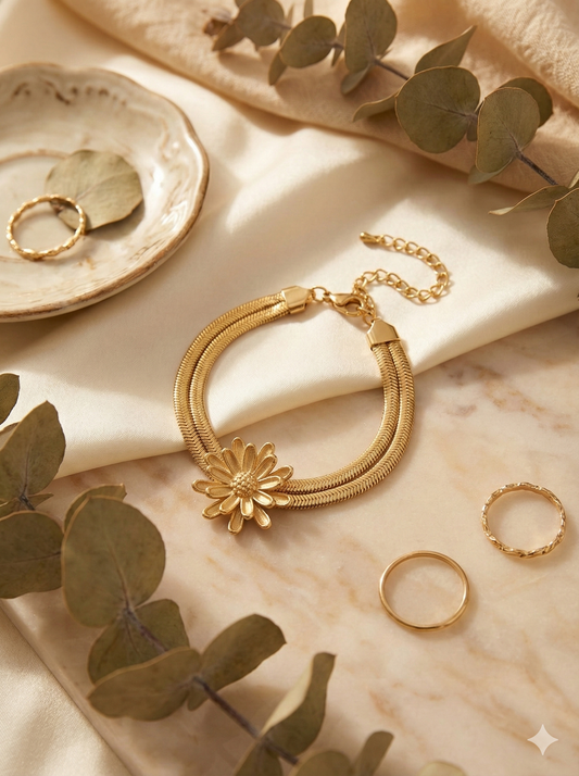 Sunlit Petal Bracelets