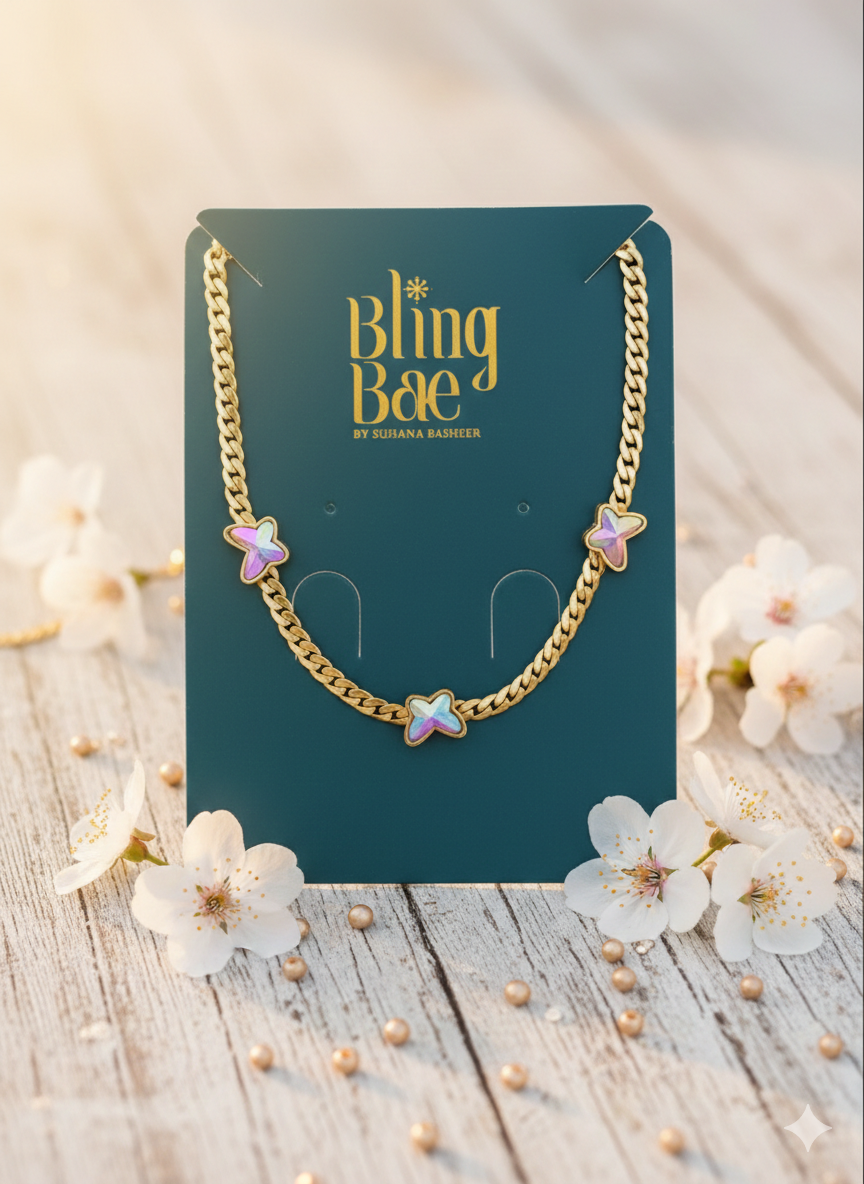 Aurora Butterfly Chain Necklace