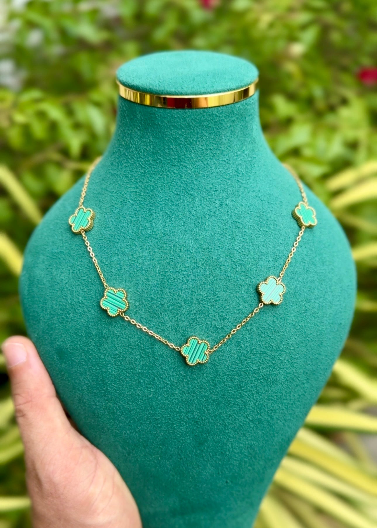 Emerald Clover Charm Necklace šæ