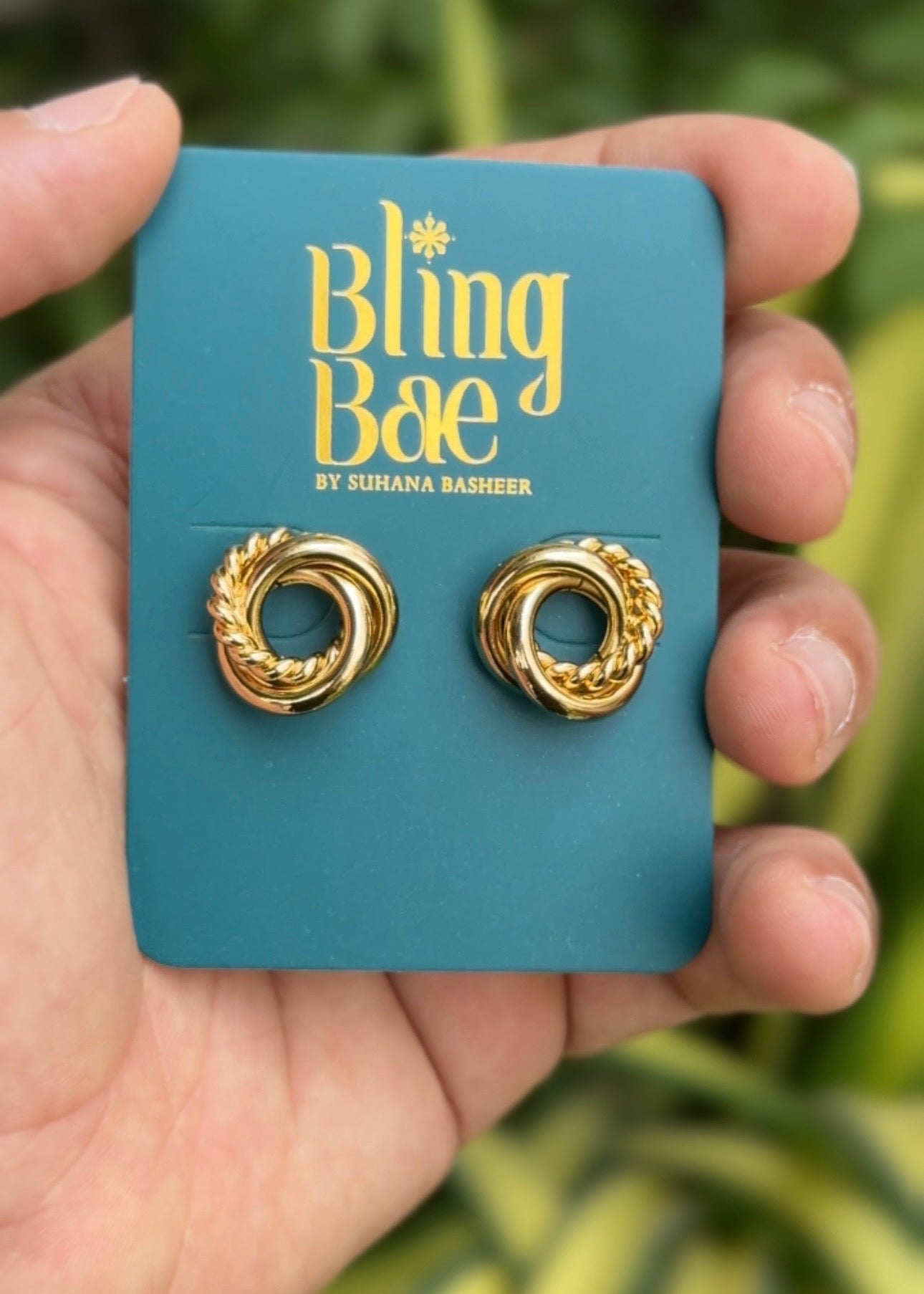 Golden Knot Luxe Studs