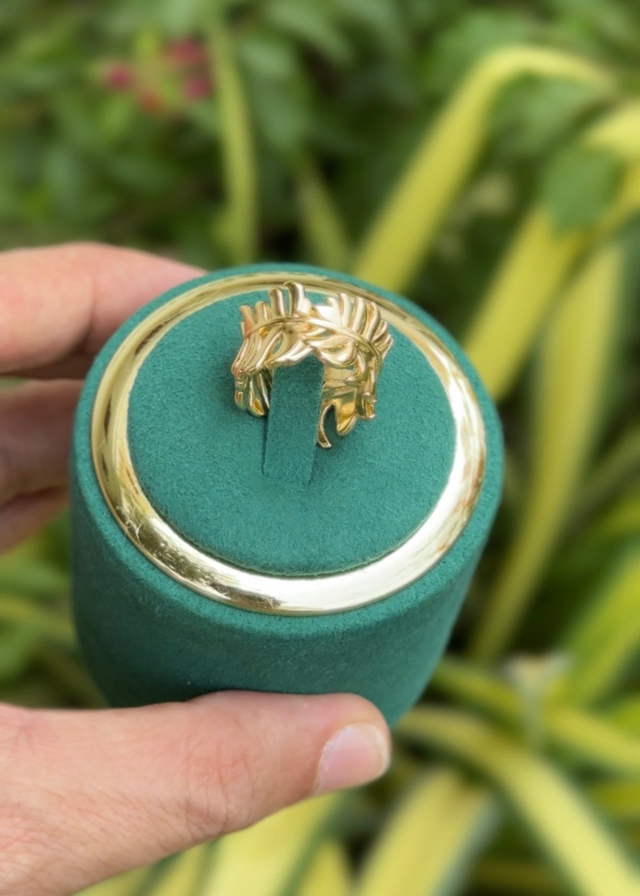 Golden Laurel Wrap Rings (Adjustable)