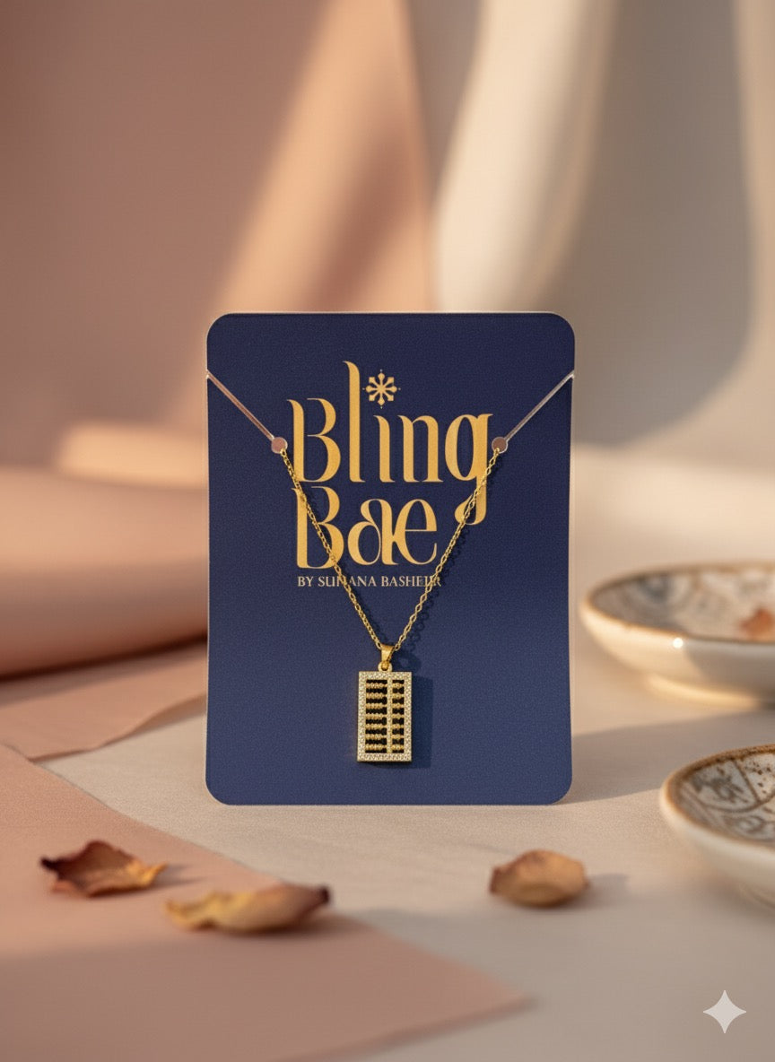 Abacus Chain With Pendant