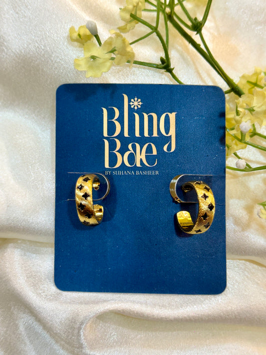 Patterned Hoop Earrings