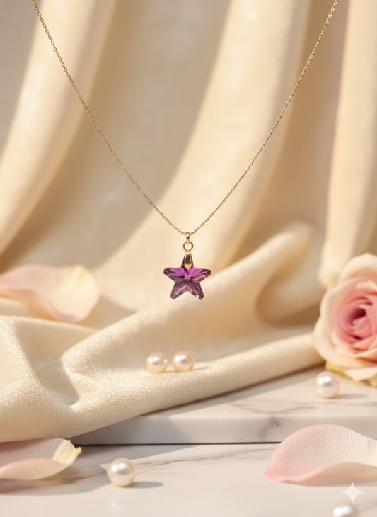 Violet Stardust Necklace
