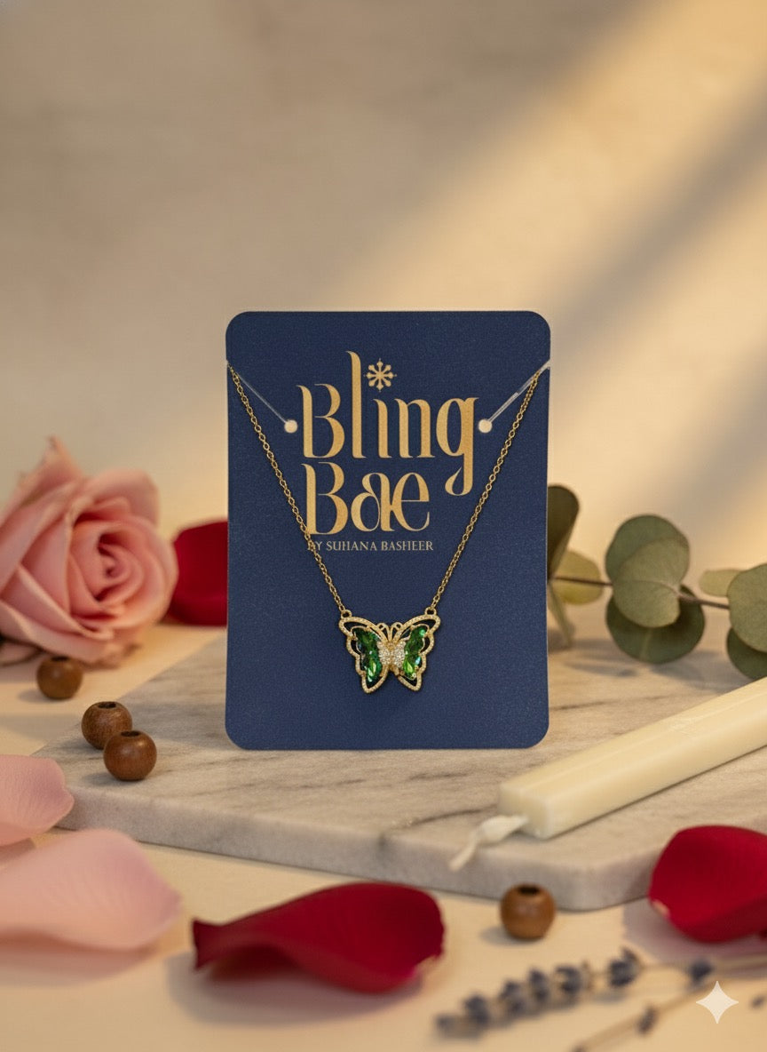 The Verdant Butterfly Chain With Pendant