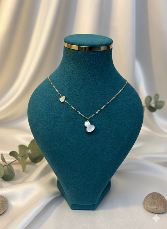 Opal Heart Elegance Necklace
