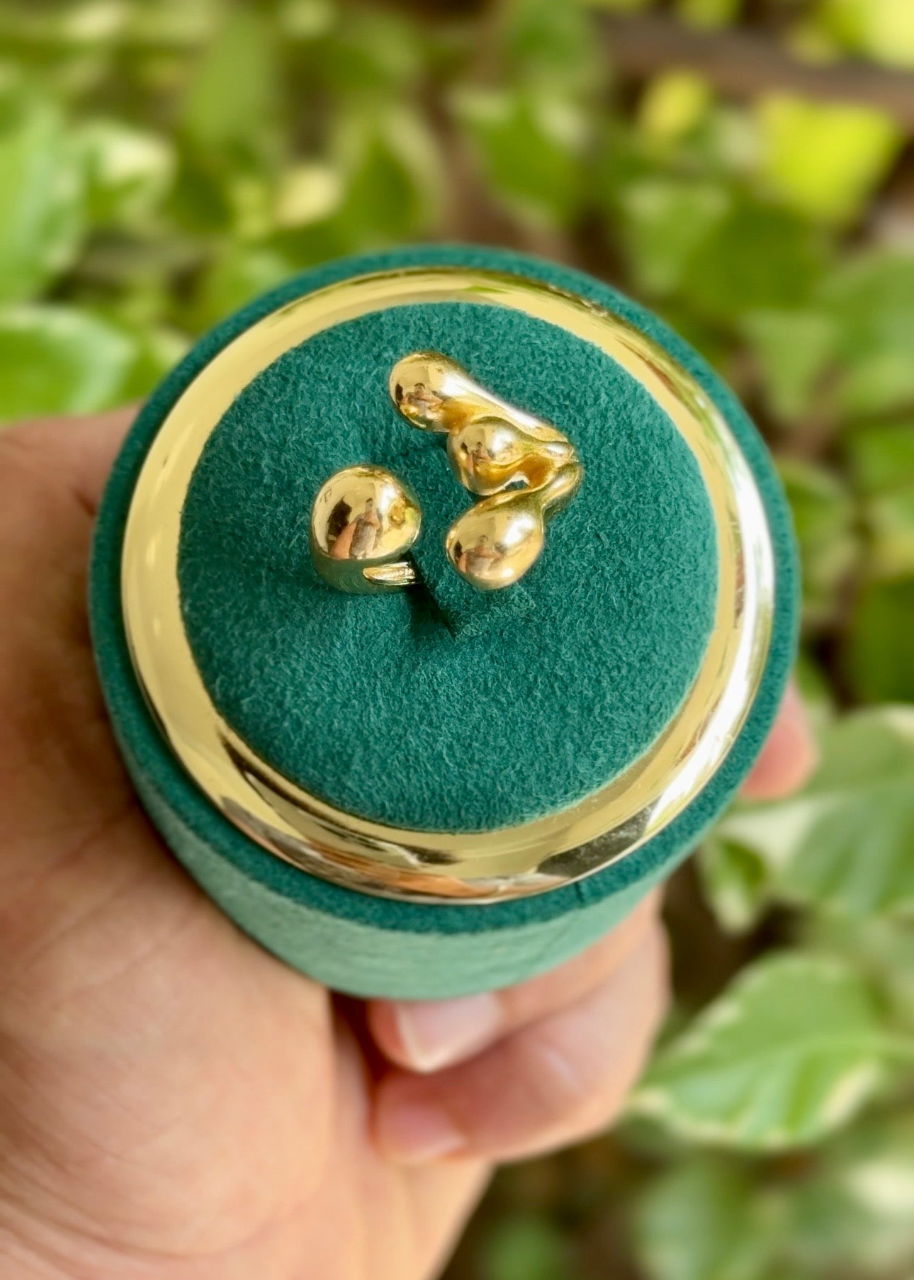 The Liquid Gold Droplet Ring ✨(Adjustable)