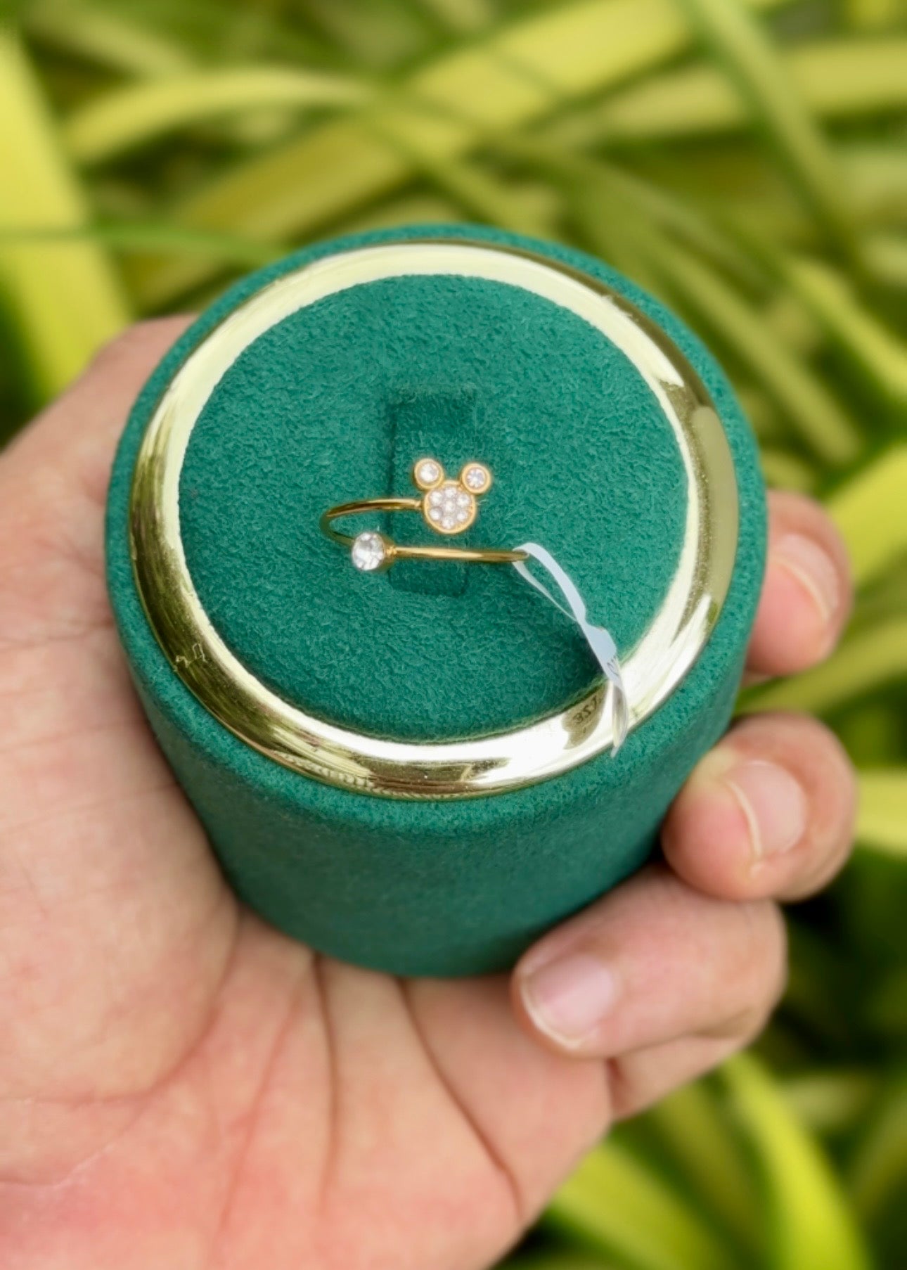 Mouse Spark Open Ring 🐭✨ (316L Grade)
