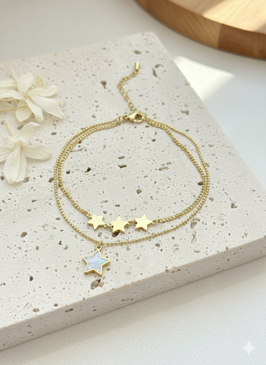 Stellar Glow Anklet/Bracelet (Single Piece)